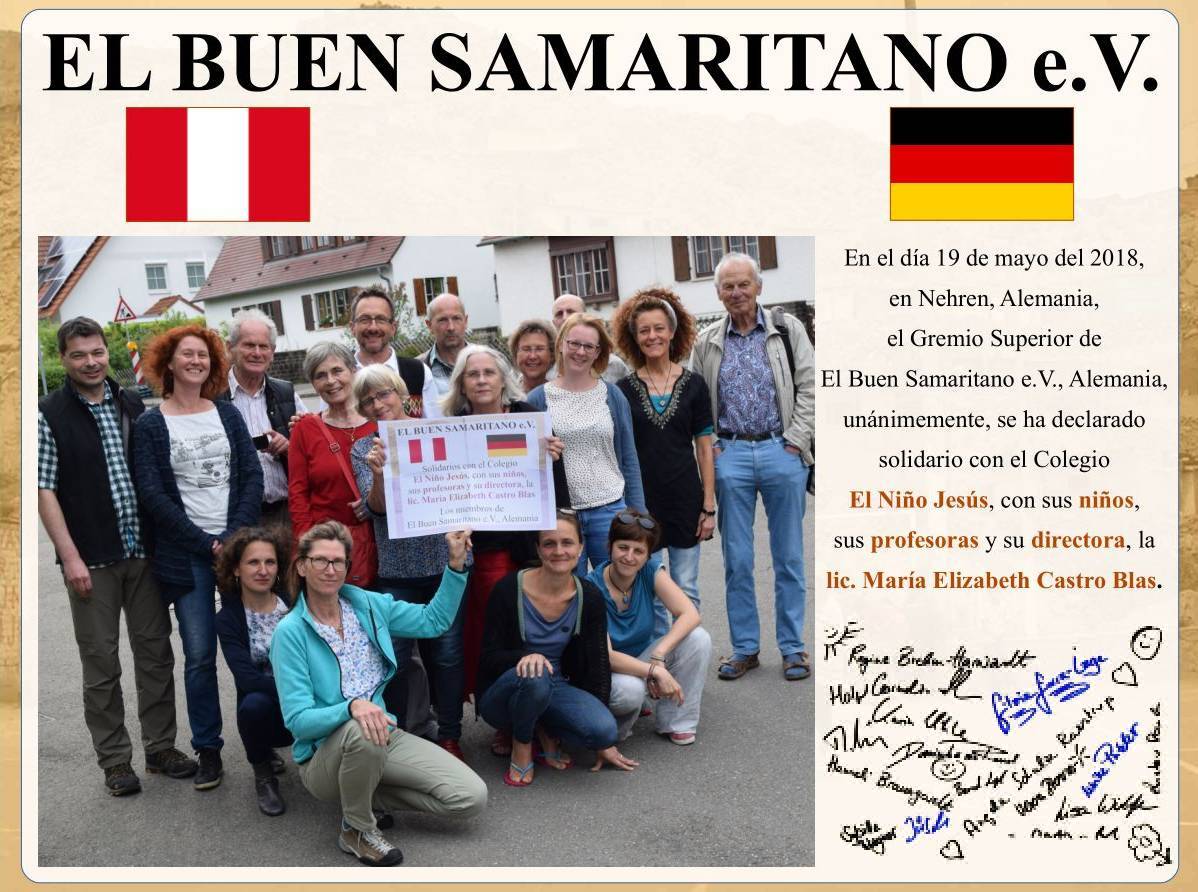 Plakat: Mitglieder erklären sich solidarisch